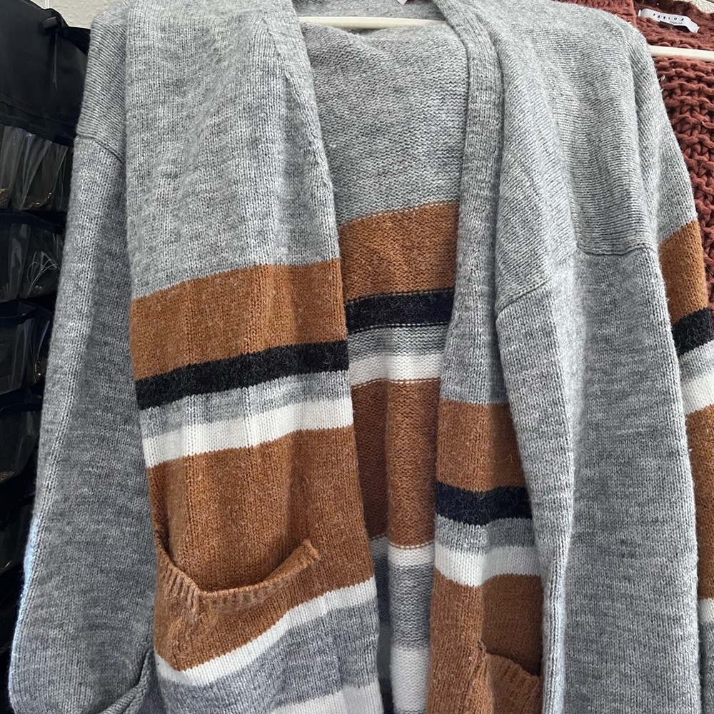 Pink Lily Colorblock Cardigan